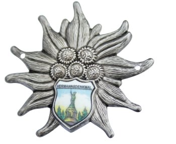 Preview: Bierglasdeckel schütze dein Bier vor Insekten, Laub, Fliegen... mit Wappen Hermannsdenkmal